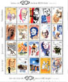 Tintin Le Tour du 20me sicle en 80 timbres